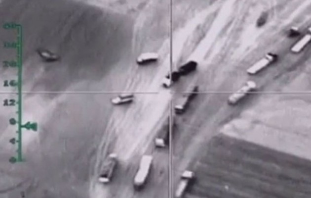 Οι Ρώσοι βομβάρδισαν κονβόι με 170 βυτιοφόρα με πετρέλαιο τζιχαντιστών