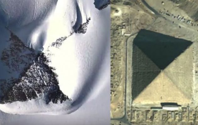 To Google Earth αποκάλυψε πυραμίδες στην Ανταρκτική – Ή τουλάχιστον έτσι μοιάζουν (βίντεο)