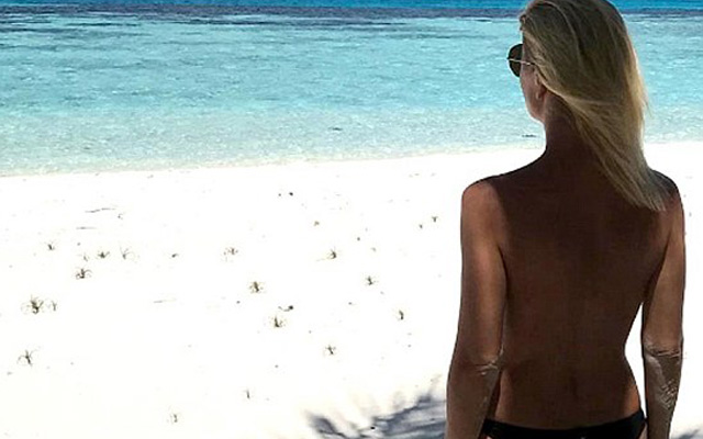 Svetlana Zakharova during her recent tropical getaway