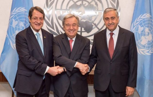 Αποτέλεσμα εικόνας για ΟΗΕ των Αναστασιάδη και Ακιντζί