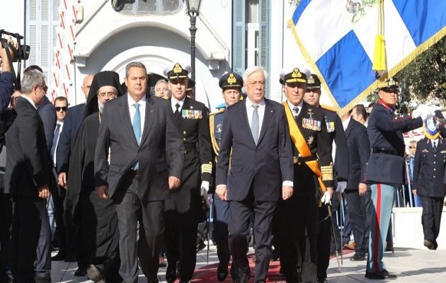 Παυλόπουλος: Θα λέμε πάντοτε ένα ανυποχώρητο «ΟΧΙ» – Hχηρό μήνυμα σε Τουρκία, Σκόπια και Αλβανία