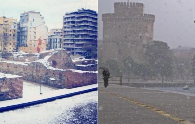 Όμορφη (χιονισμένη) Θεσσαλονίκη σε twitter και instagram