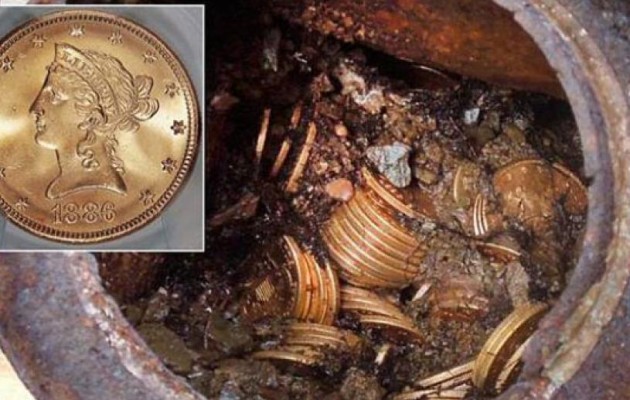 Βγαλμένο από ταινία: Βρήκαν σεντούκι με λίρες 10 εκατομμυρίων στον κήπο τους