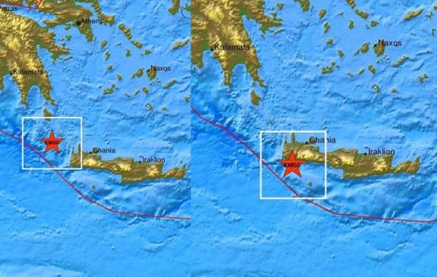 “Κούνησε” και στην Κρήτη – Δύο ασθενείς σεισμικές δονήσεις