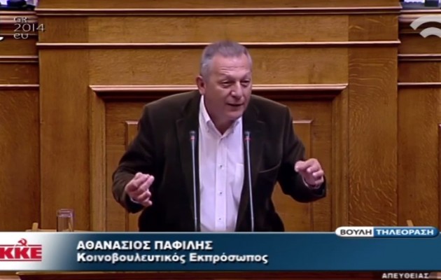 Θ. Παφίλης: “Το δίλημμα είναι σύγχρονοι δούλοι, ή αποδέσμευση από την ΕΕ, λαϊκή εξουσία”