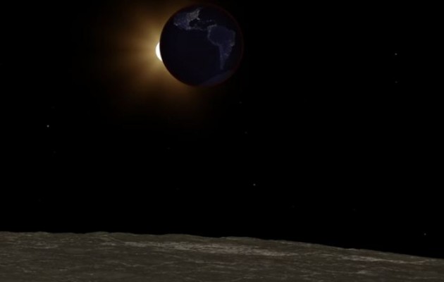 Δείτε την σημερινή έκλειψη της Σελήνης όπως φάνηκε από την… Σελήνη (βίντεο)