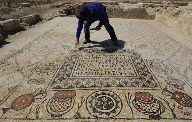 Ανακαλύφθηκαν εντυπωσιακά βυζαντινά ψηφιδωτά στο Ισραήλ
