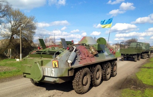 Φάλλαγα Ουκρανών αλεξιπτωτιστών βόρεια του Ντονέτσκ
