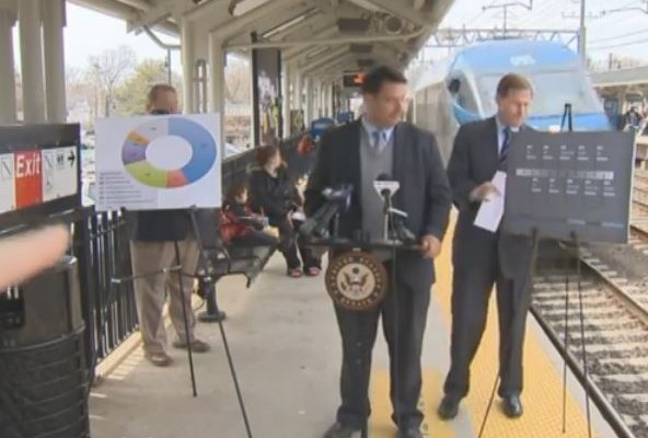 Παραλίγο να τους παρασύρει το τρένο (βίντεο)