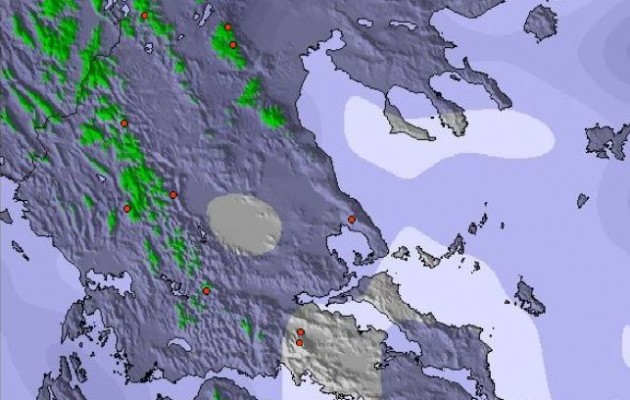 Δείτε στον χάρτη που θα βρέξει και που θα χιονίσει μέχρι την Δευτέρα