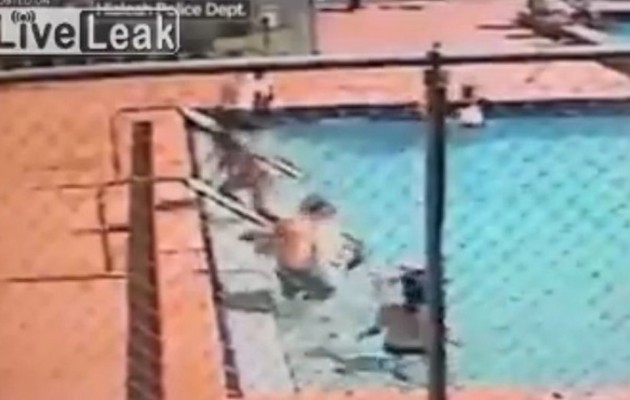 Ηλεκτροσόκ στην πισίνα την ώρα που κολυμπάνε παιδιά (βίντεο)