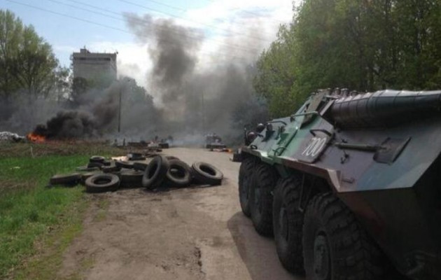 Ένας νεκρός και τραυματίες από την επιχείρηση στο Σλοβιάντσκ