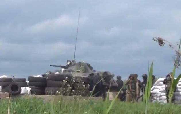 Δείτε βίντεο από τη μάχη στο Σλοβιάντσκ της Ουκρανίας