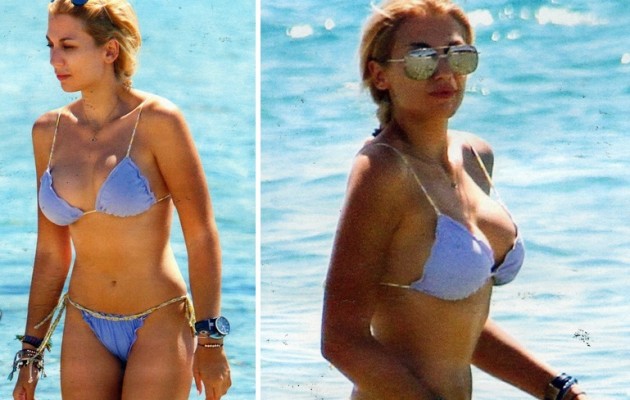 “Τούμπανο” η Κωνσταντίνα Σπυροπούλου στην παραλία!