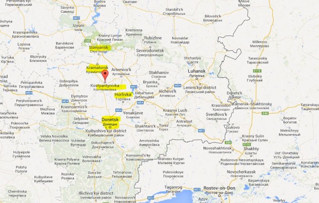 Επίθεση των Ουκρανών και στην Κονσταντίνοβκα