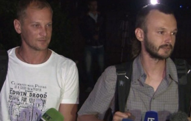 Ελεύθεροι οι Ρώσοι δημοσιογράφοι που είχαν συλληφθεί στην ανατολική Ουκρανία