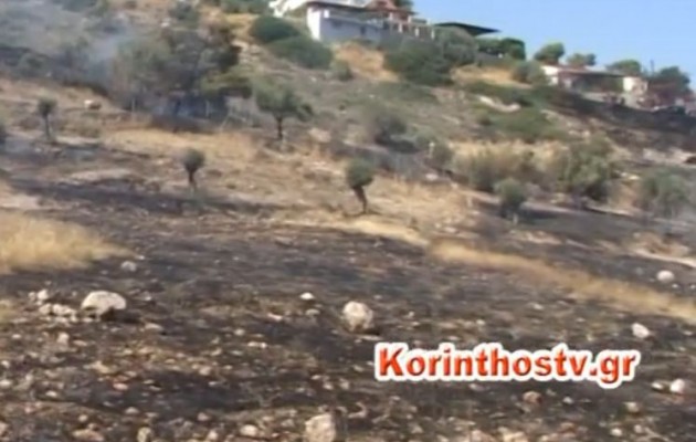 Υπό μερικό έλεγχο η φωτιά στους Αγίους Θεοδώρους – 2 πυροσβέστες με αναπνευστικά προβήματα