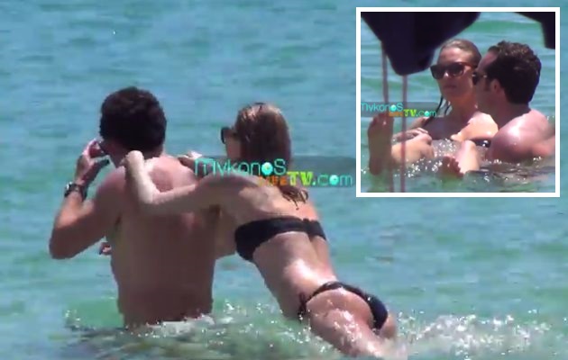 Καγιά – Κρασσάς: Ερωτευμένοι… πλατσουρίζουν στη Μύκονο