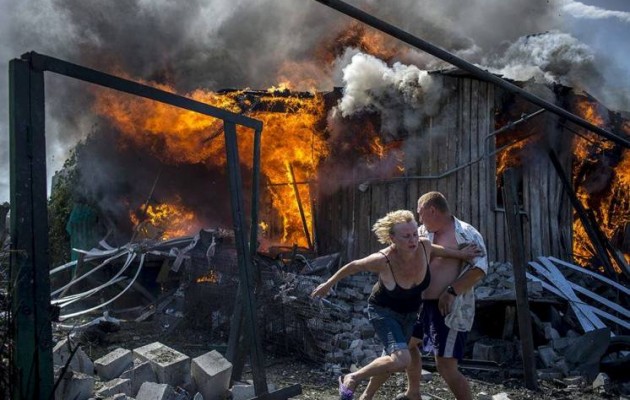 Οι Ουκρανοί βομβάρδισαν τα περίχωρα του Λουγκάντσκ