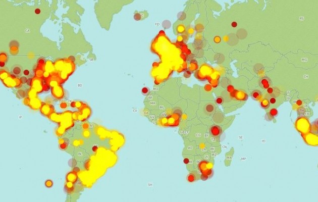 Η ήττα της Βραζιλίας έγραψε ιστορία και στο… Τwitter (interactive χάρτης)