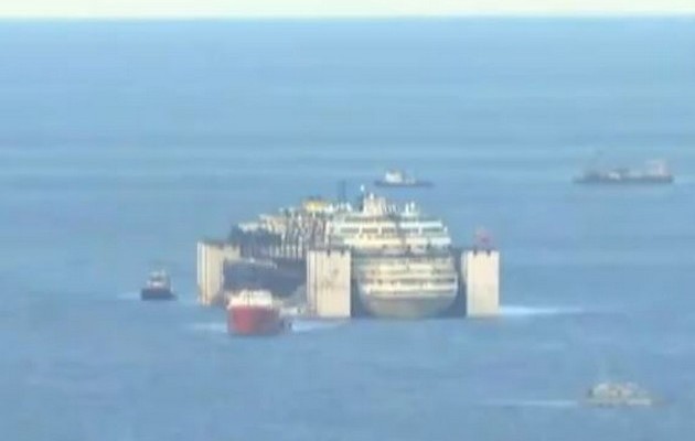 Τίτλοι τέλους για το ναυάγιο του Costa Concordia (βίντεο)