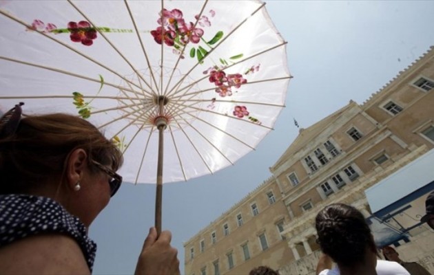 Σε συνθήκες καύσωνα η χώρα και την Τετάρτη – Θερμοκρασίες σε όλη τη χώρα