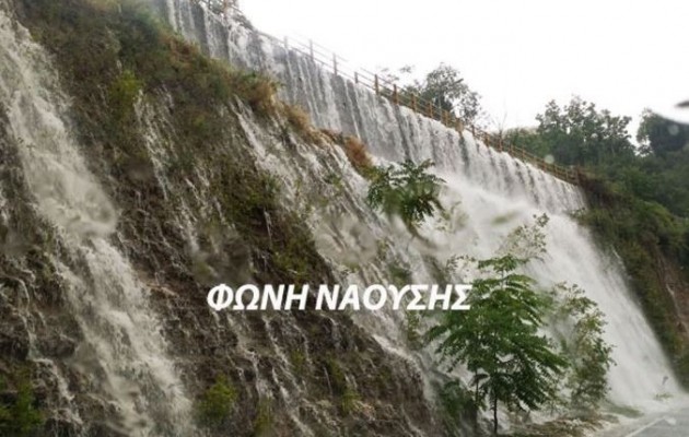 Νάουσα: Πλημμύρισαν σπίτια – Μεγάλες καταστροφές από χαλάζι (βίντεο)