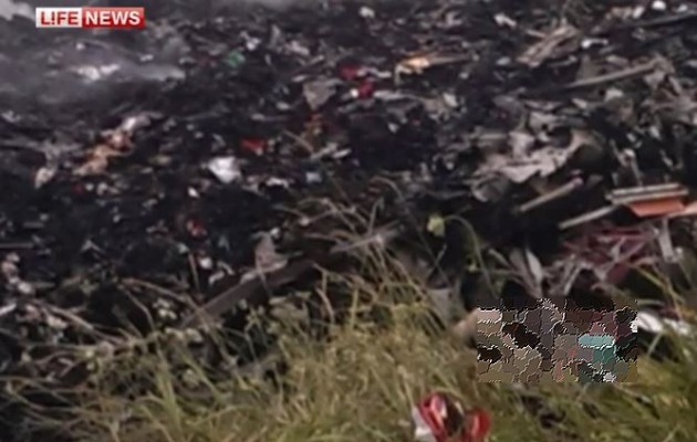 Εικόνες – σοκ από την συντριβή του μαλαισιανού αεροπλάνου στην Ουκρανία (φωτογραφίες)