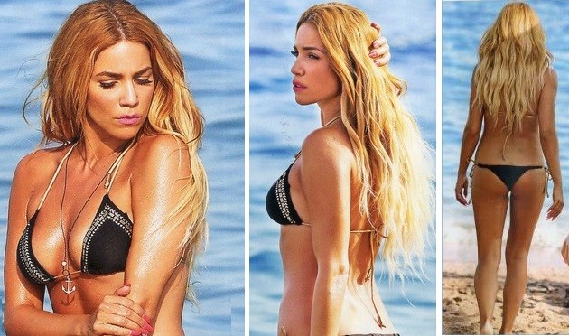 Η Κατερίνα Στικούδη με μικροσκοπικό μπικίνι… βρέχεται