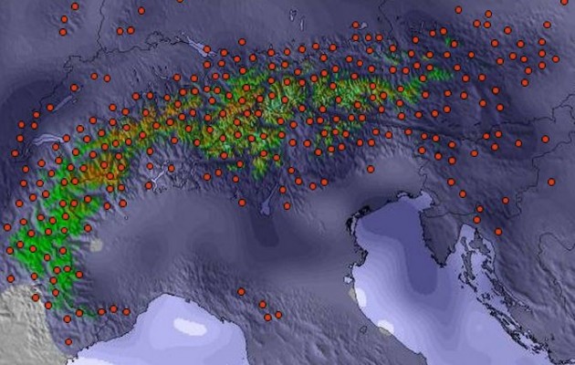 Άλπεις: Έως και 40 cm χιόνι τις επόμενες ημέρες (χάρτης)