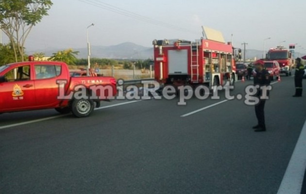 Τέθηκε υπό έλεγχο η πυρκαγιά σε βυτιοφόρο, κανονικά η κυκλοφορία στη Αθηνών – Λαμίας