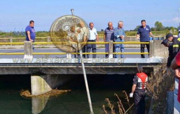 Βρέθηκε πτώμα σε κανάλι της Ημαθίας (εικόνες)