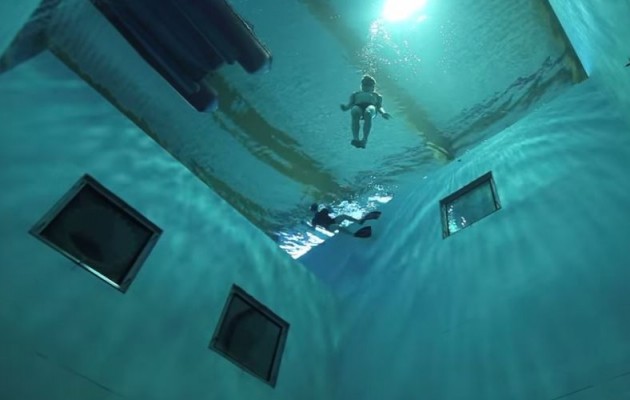 Θαυμάστε την εσωτερική πισίνα με βάθος 34 μέτρων (φωτογραφίες – βίντεο)