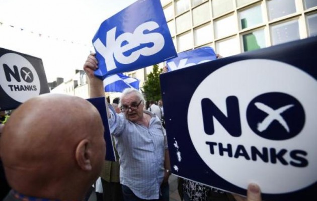 “Όχι” στην ανεξαρτησία λένε μέχρι στιγμής οι Σκωτσέζοι
