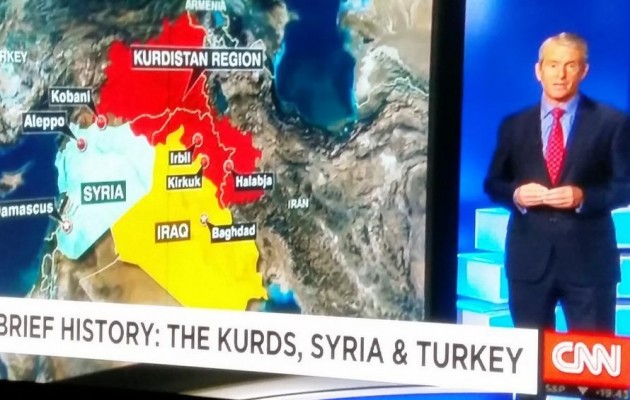 Τον έχουν “τελειωμένο” τον Ερντογάν – Το CNN έδειξε χάρτη του Κουρδιστάν