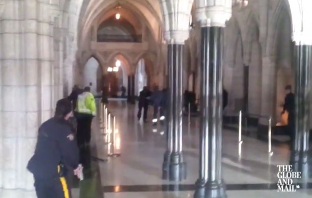 Καναδάς – Τρομοκρατία: Βίντεο – ΣΟΚ από τους πυροβολισμούς μέσα στο Κοινοβούλιο