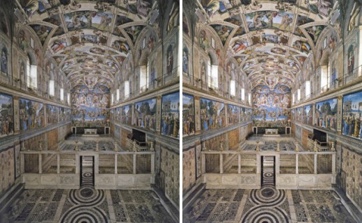 Η Καπέλα Σιξτίνα υπό το φως των led (βίντεο)