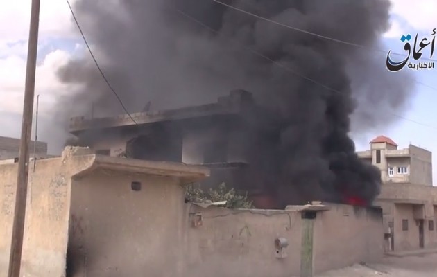 Η Κομπάνι καίγεται – Βίντεο από το Ισλαμικό Κράτος