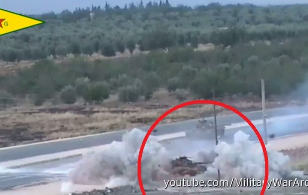Οι Κούρδοι καταστρέφουν τανκς των τζιχαντιστών στην Κομπάνι (βίντεο)