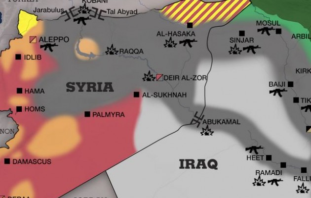 Δείτε στον χάρτη τα μέτωπα του πολέμου με το Ισλαμικό Κράτος