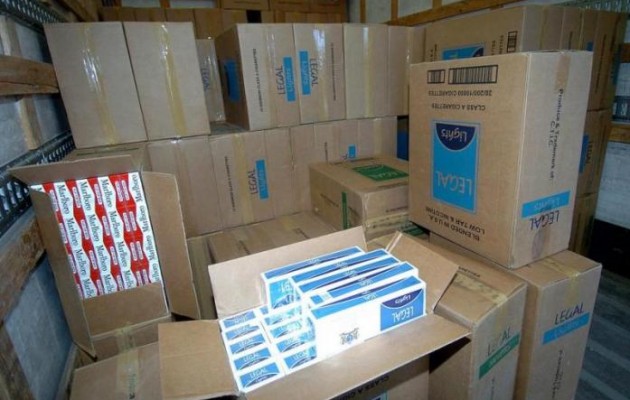 90 εκατομμύρια λαθραία τσιγάρα “πιάστηκαν” στα Μέγαρα