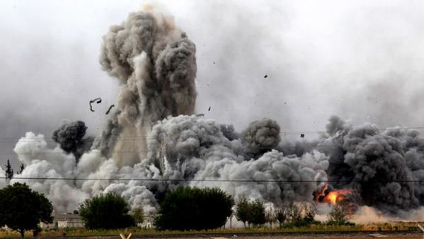 Ισλαμικό Κράτος: Τεράστια έκρηξη στην Κομπάνι (βίντεο)