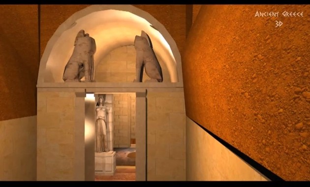 Αμφίπολη: Νέα τρισδιάστατη απεικόνιση του τάφου (βίντεο)