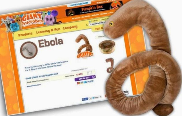 Έκαναν τον ιό Έμπολα λούτρινο παιχνίδι