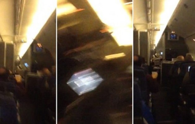 Τρόμος στον αέρα μέσα σε ένα Μπόινγκ (βίντεο)