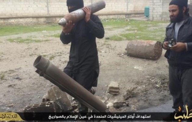 Το Ισλαμικό Κράτος δείχνει τους όλμους δικής του κατασκευής