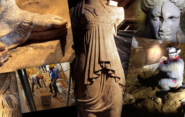 Δείτε πώς ήταν στην αρχαιότητα οι Καρυάτιδες στην Αμφίπολη