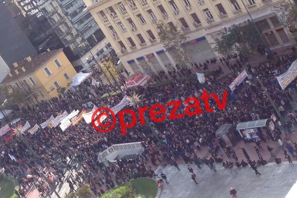 Στα Προπύλαια η μαθητική συγκέντρωση για τον Γρηγορόπουλο