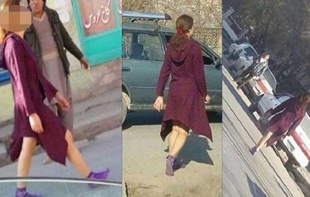 Γυναίκα κυκλοφορεί στην Καμπούλ με γυμνές γάμπες
