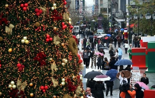 Εορταστικό ωράριο για τα καταστήματα την παραμονή των Χριστουγέννων